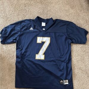 adidas Notre Dame Fighting Irish #7
Football Jersey Navy White Gold
Size L